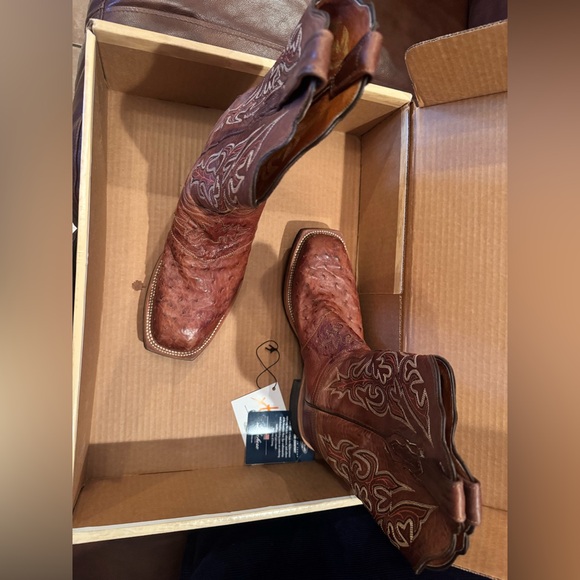 Luccchese 2000 Crepe Lite Exotic Ostrich Boots - Picture 5 of 5